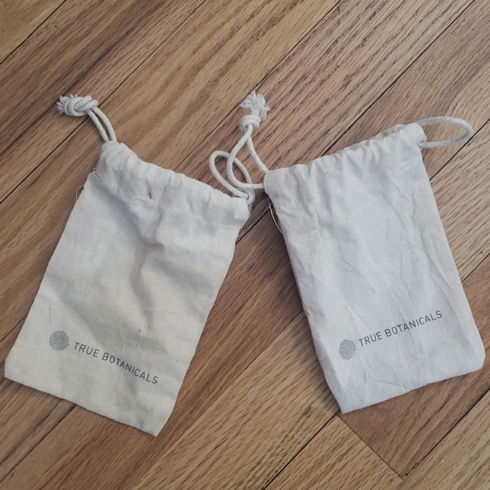 True botanicals drawstring bags